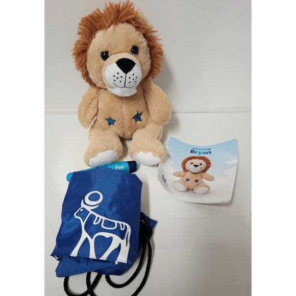 My Pen Tan Stuffed Lion by NOVO NORDISK